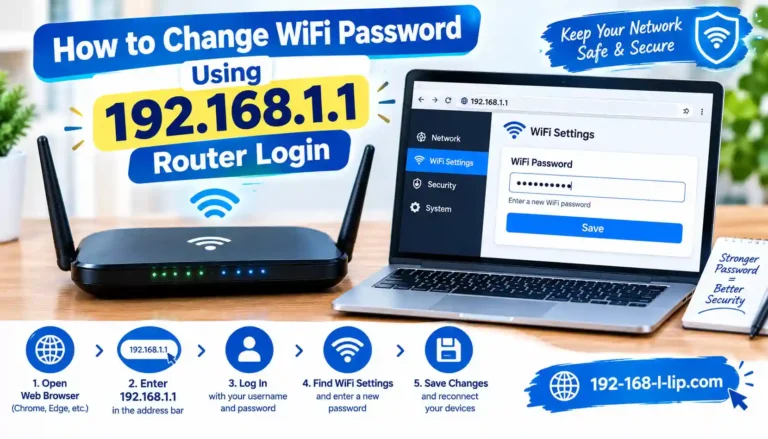 Change WiFi Password Using 192.168.l.l